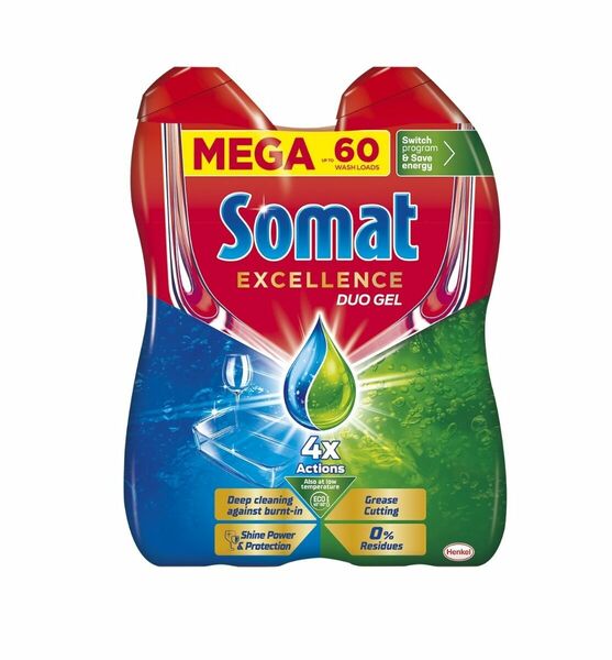 Somat Gel do myčky Excellence Anti-Grease 60 dávek 1080 ml porovnat ceny