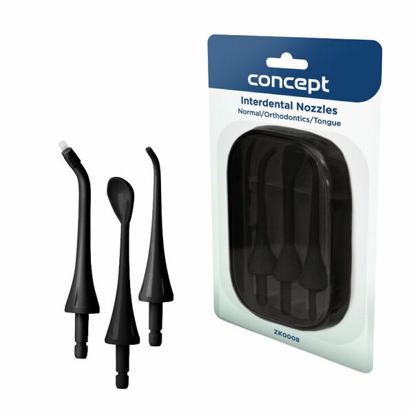 Concept Náhradní hlavice k dentální sprše Perfect Smile ZK402x, ZK4030, černé 3 ks porovnat ceny