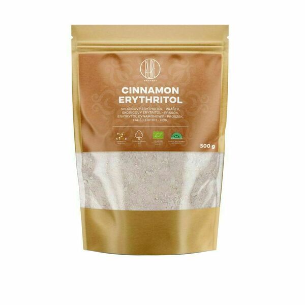 BrainMax Pure Erythritol Skořice moučka BIO 500 g porovnat ceny