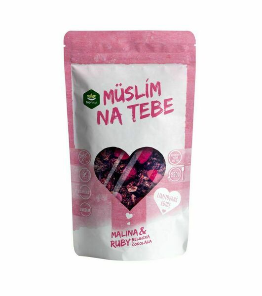 Topnatur Müslím na Tebe Malina & belgická čokoláda RUBY 250 g porovnat ceny