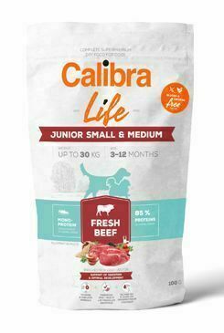 Calibra Dog Life Junior Small&medium Fresh Beef 100g porovnat ceny