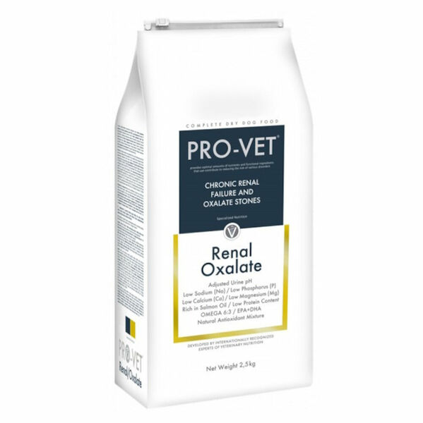 PRO-VET Renal/Oxalate granule pro psy s chronickými poruchami 1 ks, Hmotnost balení (g): 7,5 kg porovnat ceny