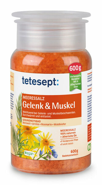 Tetesept Svaly a klouby mořská sůl do koupele 600 g porovnat ceny
