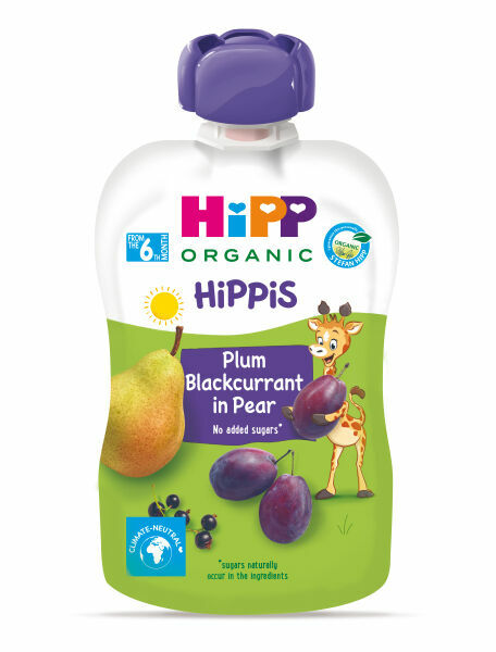 HiPPis BIO 100% ovoce Hruška – Černý rybíz - Švestka 100g porovnat ceny
