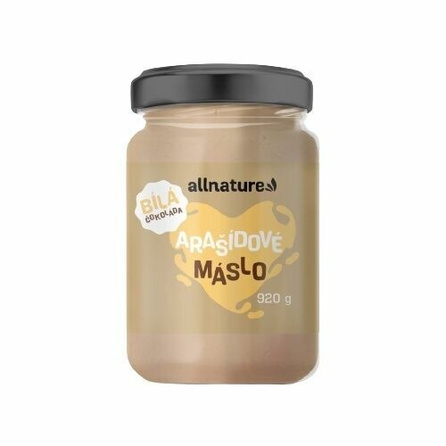 Allnature Arašídové máslo s bílou čokoládou 920g porovnat ceny