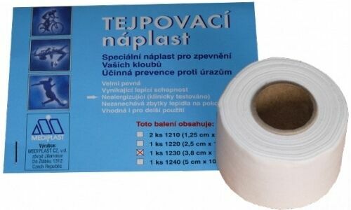 Náplast Mediplast 3.8cmx10m 1ks 1230XT tejpovací porovnat ceny
