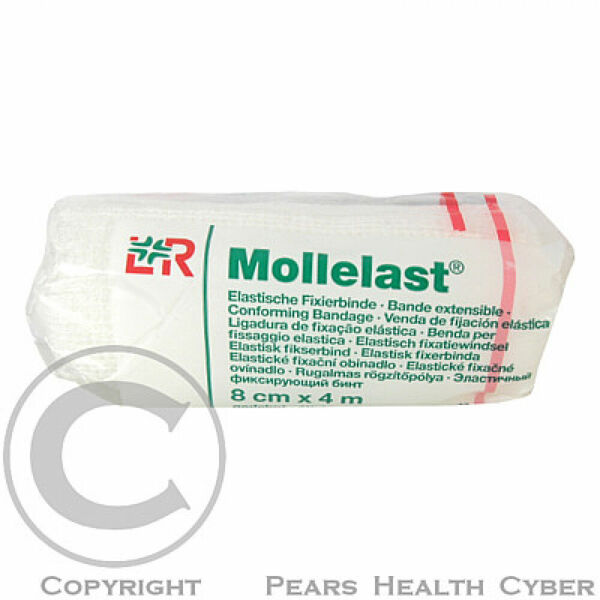 Obinadlo elastické fixační Mollelast 4cm x 4m 1ks porovnat ceny