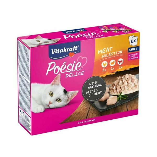 Vitakraft Poésie Délice Sauce masový 6x85 g porovnat ceny