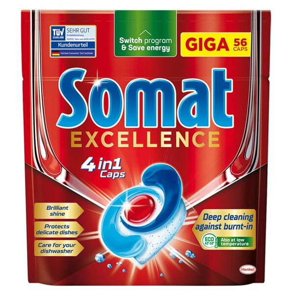 SOMAT Tablety do myčky Excellence Giga 56 kusů porovnat ceny