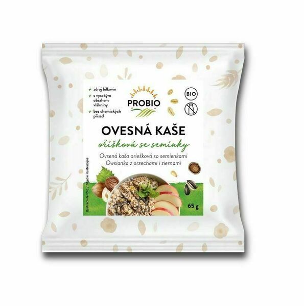 PROBIO Kaše ovesná oříšková se semínky jednoporcová BIO 65 g porovnat ceny