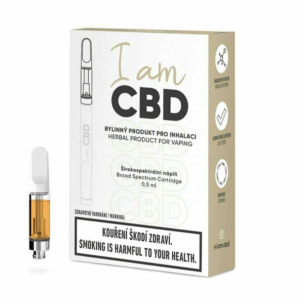 I am CBD náplň do inhalátoru širokspektrální CBD original 0,5ml porovnat ceny