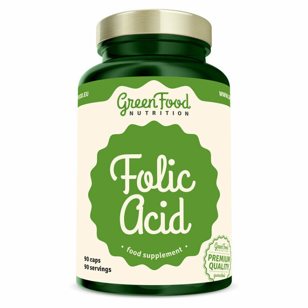 GREENFOOD NUTRITION Folic Acid 90 kapslí porovnat ceny