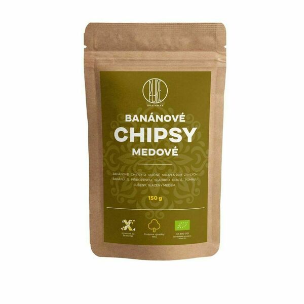 BrainMax Pure Banánové chipsy medové BIO 150 g porovnat ceny