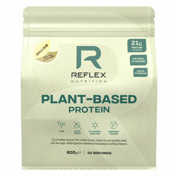 Reflex Nutrition Plant Based Protein 600g vanilla bean porovnat ceny