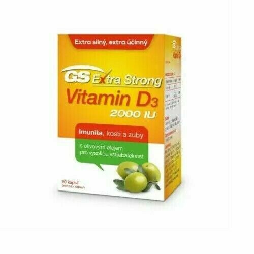 GS Extra Strong Vitamin D3 2000 IU cps.90 porovnat ceny