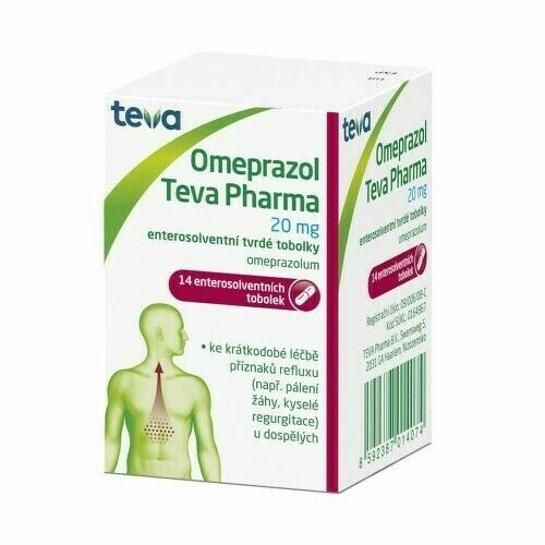 OMEPRAZOL TEVA PHARMA 20MG enterosolventní tvrdé tobolky 14 porovnat ceny