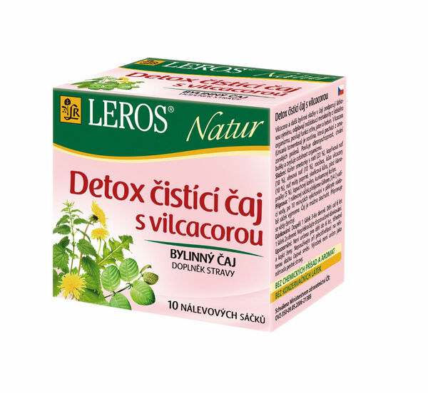 Leros NATUR Detox čisticí čaj s vilcacorou porcovaný čaj 10x1,5 g porovnat ceny