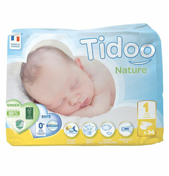 Tidoo 1 Newborn 2-5 kg dětské plenky 34 ks porovnat ceny