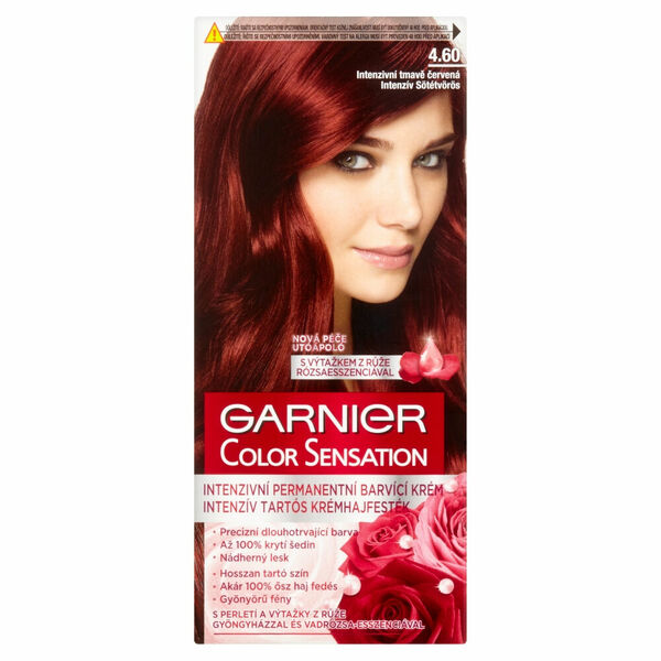 GARNIER Color Sensation Intenzivní permanentní barvící krém 4.60 Intenzivní tmavě červená porovnat ceny