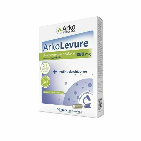 Arkopharma Arkolevure Saccharomyces boulardii 250 mg 10 kapslí porovnat ceny