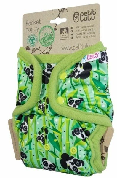 Petit Lulu All In One kapsová plena patent - Medvídci panda porovnat ceny