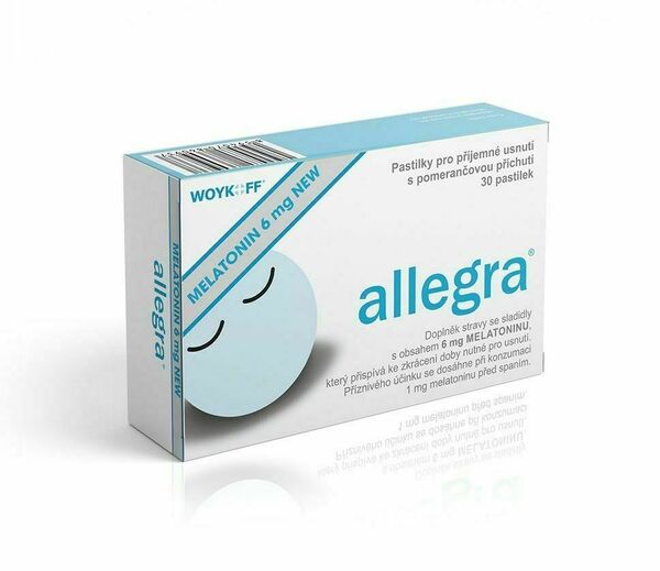 Allegra Melatonin 6mg New 30 Pastilek porovnat ceny