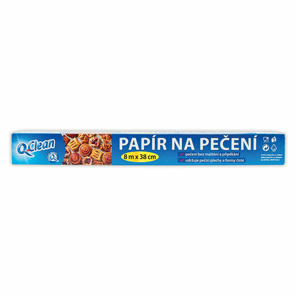Q CLEAN Pečící papír 8 m x 38 cm porovnat ceny