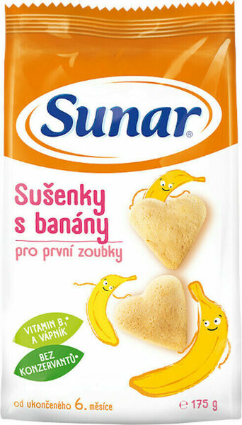 Sunárek sušenky s banány 175g porovnat ceny