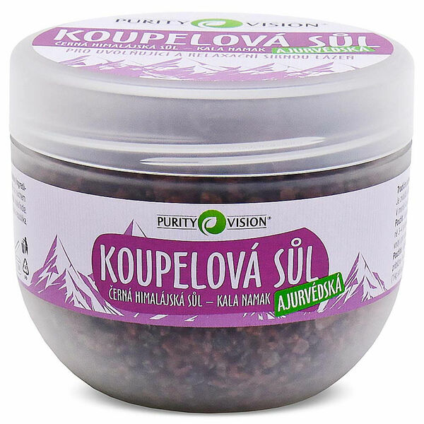 PURITY VISION Kala Namak Ajurvédská koupelová sůl 500 g porovnat ceny