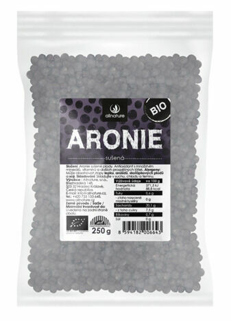 Allnature Aronie černý jeřáb BIO 250g porovnat ceny