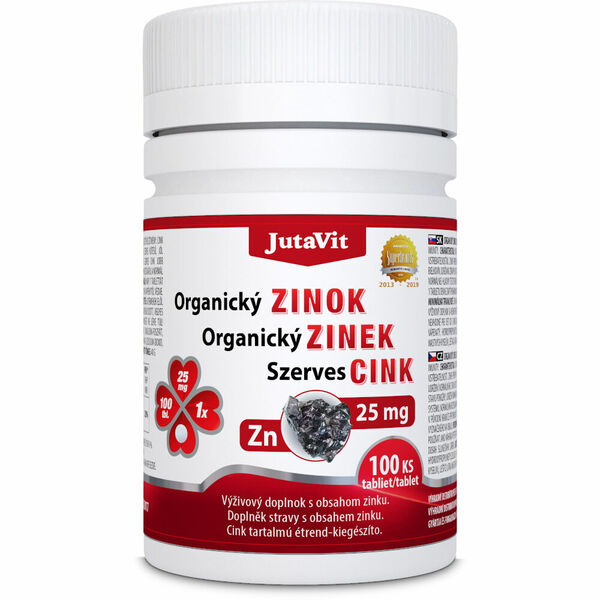 JUTAVIT Organický Zinek 25 mg 100 tablet porovnat ceny