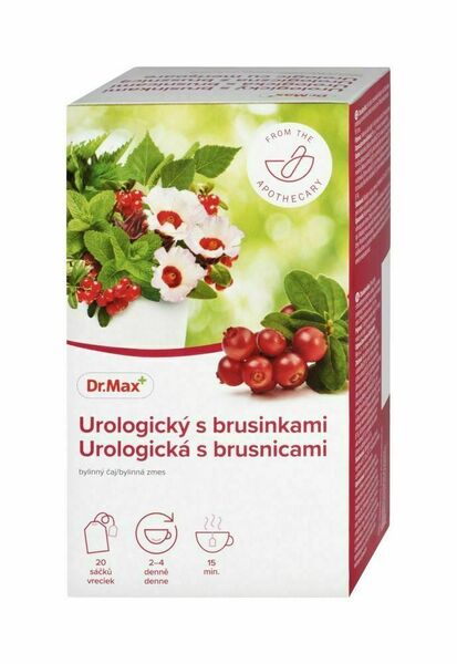 Dr. Max Urologický s brusinkami bylinný čaj 20x1,5 g porovnání ceny