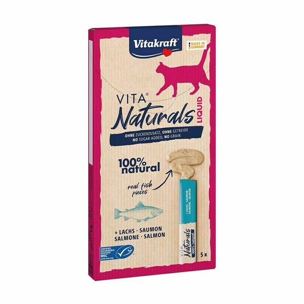 Vitakraft Vita Naturals Liquid losos 5x15 g porovnat ceny
