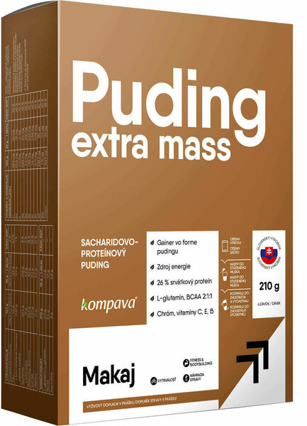 Kompava Extra Mass Puding 6x35g - čokoláda porovnat ceny