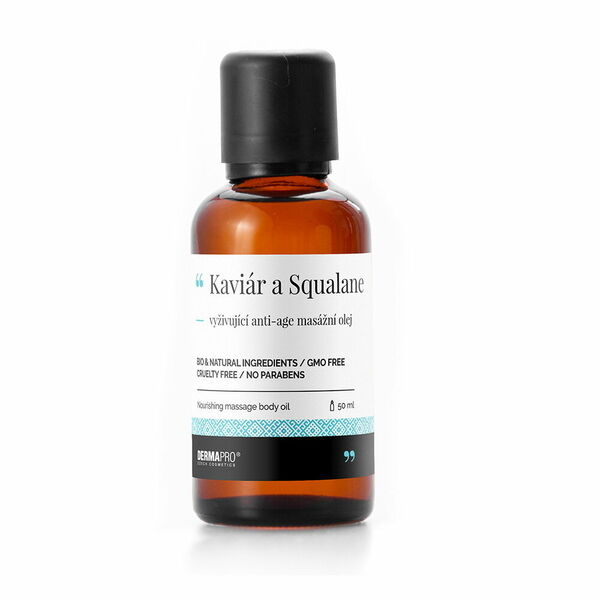 DERMAPRO Kaviár a Squalane vyživující anti-age masážní olej 50 ml porovnat ceny