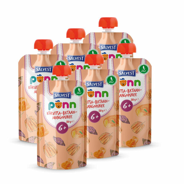 SALVEST Põnn BIO Pyré z dýně, brambor a manga 6x110 g porovnat ceny