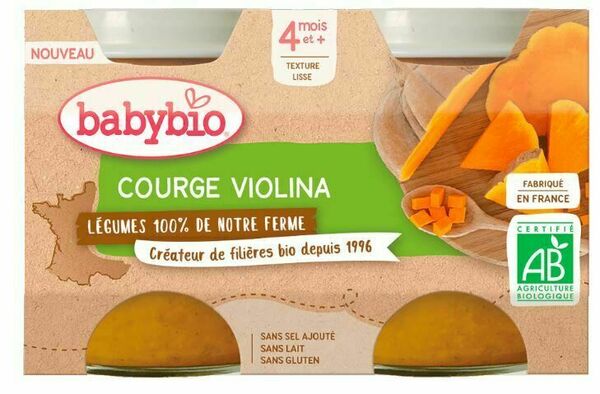 Babybio Dýně Violina z naší vlastní ekofarmy 2x130g porovnat ceny