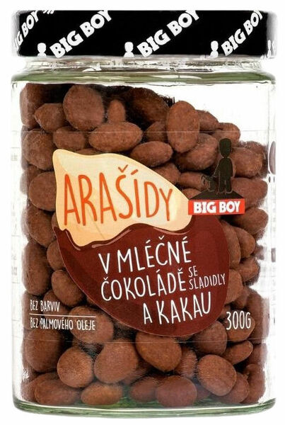 Big Boy Arašídy v mléčné čokoládě a kakau 300g porovnat ceny