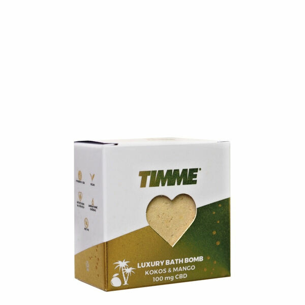 TIMME CBD Mango a Kokos koupelová bomba srdce 100 g porovnat ceny