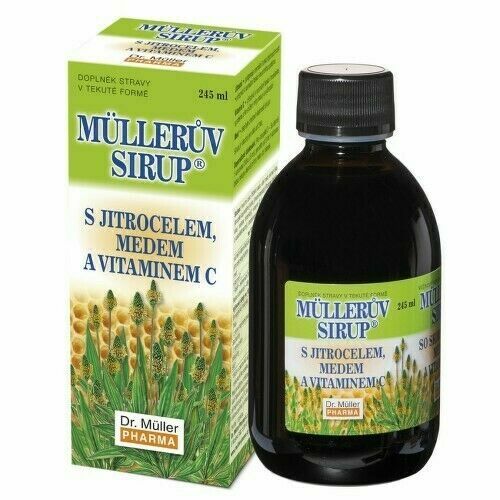 Müllerův sirup s jitrocelem medem a vitaminem C 245ml porovnat ceny