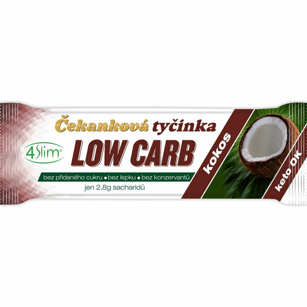 4SLIM Čekanková tyčinka Low Carb kokos 35 g porovnat ceny