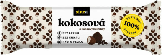 sinea Tyčinka kokosová s kakaovými nibsy 40g porovnat ceny