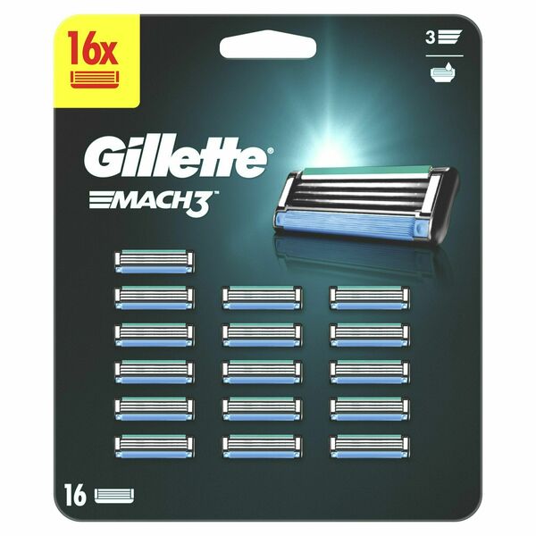 Gillette Mach3 Pánské náhradní holicí hlavice 16 ks porovnat ceny