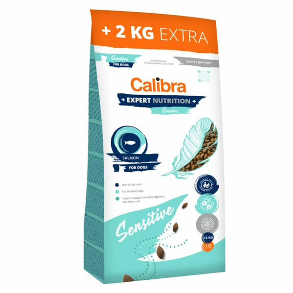 CALIBRA Expert Nutrition Sensitive Salmon granule pro psy 12+2 kg porovnat ceny
