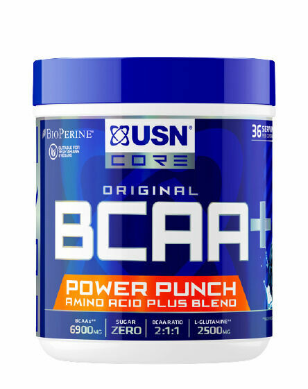 USN BCAA Power Punch modrá malina 400g porovnat ceny