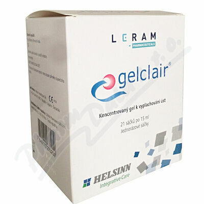 GEL ORÁLNÍ K VÝPLACHŮM ÚSTNÍ DUTINY GELCLAIR, MAXIMÁLNĚ 3BAL/ROK KONCENTROVANÝ GEL K NAŘEDĚNÍ, 21 SÁČKŮ PO 15ML porovnat ceny