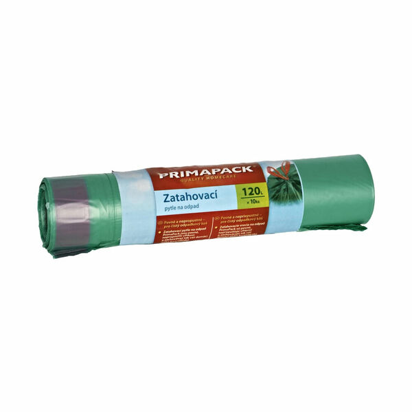 Primapack Pytle na odpad, zatahovací, 19 µ, 100 × 70 cm, 120l, 10ks porovnat ceny