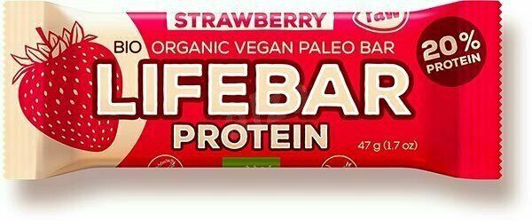 Lifefood LIFEBAR PROTEIN BIO RAW jahodová 47g porovnat ceny