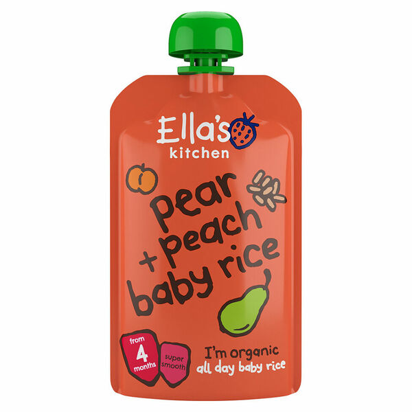 ELLA'S KITCHEN Dětská rýže, hruška a broskve BIO 120 g porovnat ceny