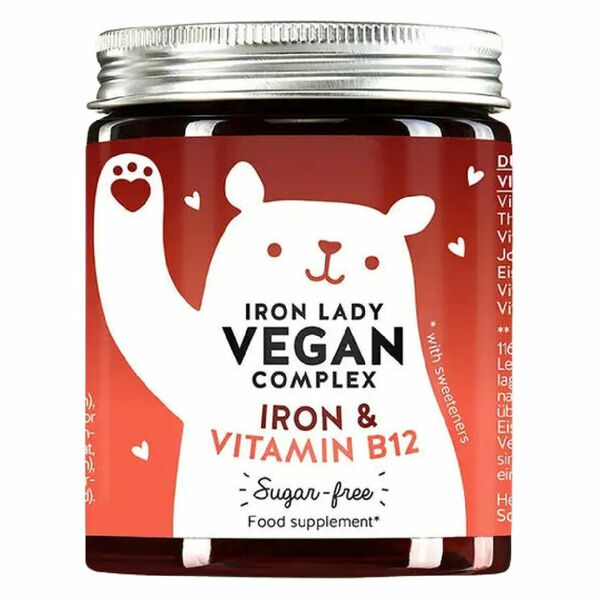 BEARS WITH BENEFITS Iron Lady Vegan Complex vitamíny se železem 60 ks porovnat ceny